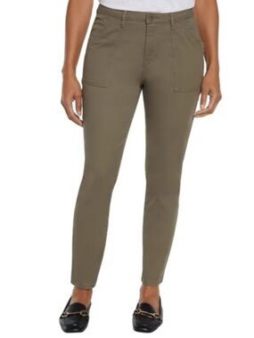 Banana Republic Olive Green Skinny High rise Twill Pants size 8